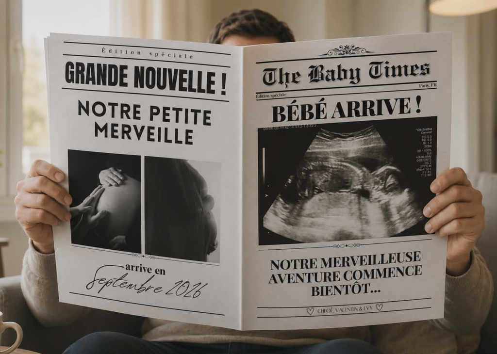 Pregnancy Announcement - Newspaper