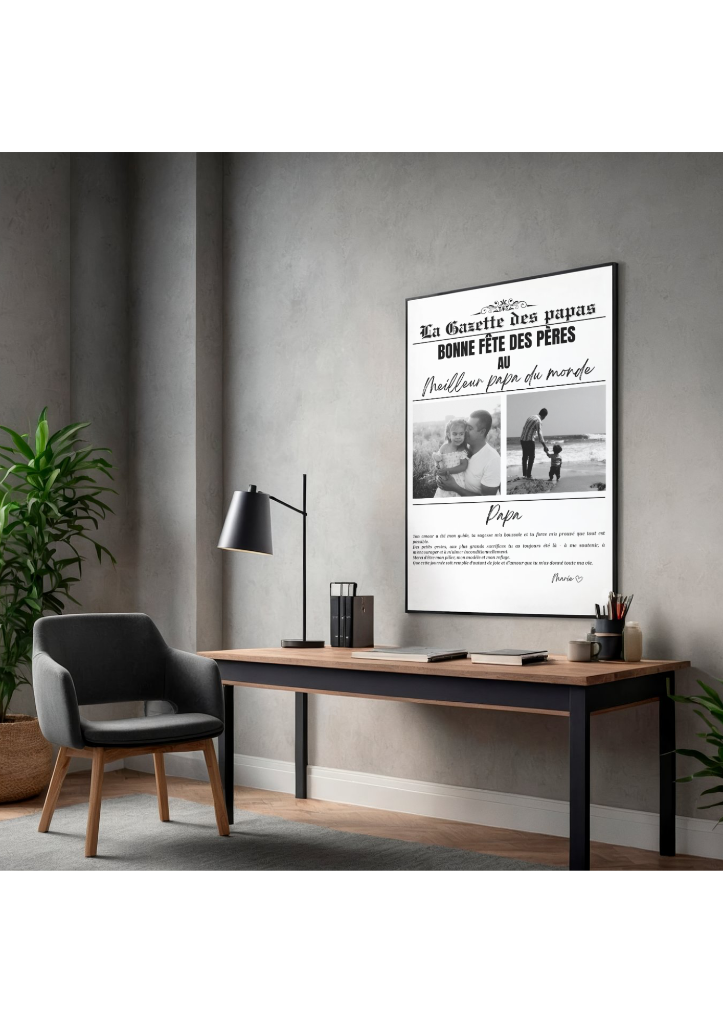 Poster "Vatertag" 100 % personalisierbar.
